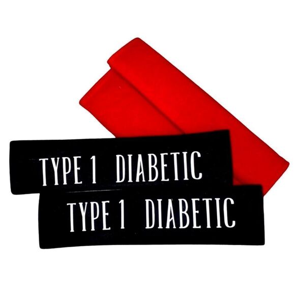 Custom, Medical Alert, Red & Black, Seat Beat Strap Cover, 2Pack - Picture 12 of 13